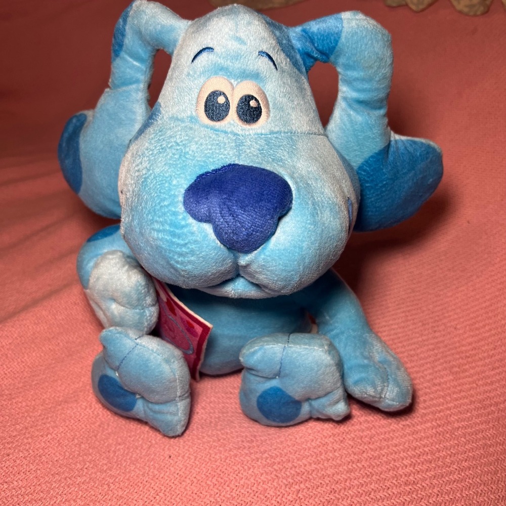 Nickelodeon Blues Clues and‎ You Blue Plush with Valentine Heart Card 2021